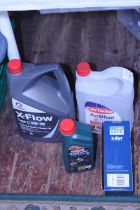 A selection of motor oils and other, shipping unavailable