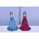 Two Royal Doulton figurines (January & December)