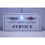 A Aston Martin Lagonda Service/Parts double sided sign 60x30