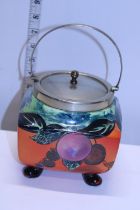 A pretty Art Deco period biscuit barrel by Wilkinson's