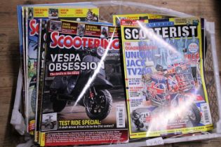 A job lot of scooter related magazines shipping unavailable