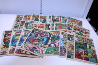 Thirty Marvel comics starring The Hulk 1973-1974 (bronze age)