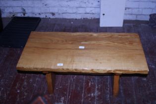 A contemporary oak coffee table 90x40cm shipping unavailable