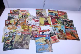 A selection of Commando comics and other comics