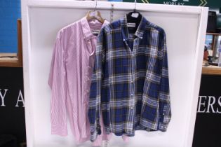 Two men's Barbour shirts (XL & XXL)