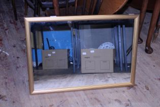 A gilt framed mirror 78x56cm, shipping unavailable