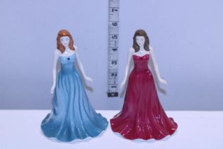 Two Royal Doulton figurines (January & December)