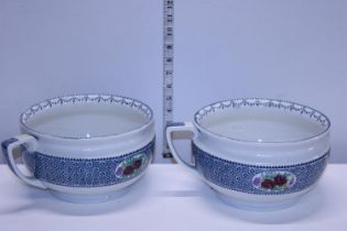 Two antique Myott and Son's chamber pots