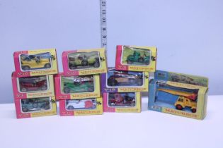 A selection of boxed vintage Matchbox die-cast models