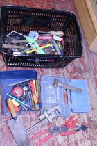 A basket full of assorted tools etc, shipping unavailable
