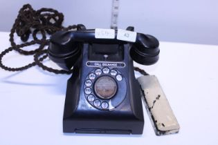 A vintage Bakelite telephone