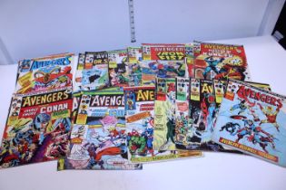 Eighteen Marvel The Avengers Comics 1974-1976 (bronze age)