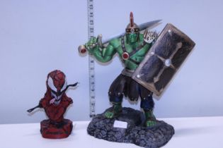 Two Marvel comics figures