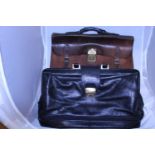 Two vintage leather bags