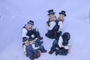 A selection of Shudehill Laurel & Hardy figures