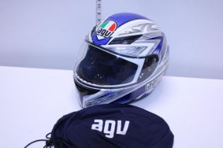 A AGV crash helmet