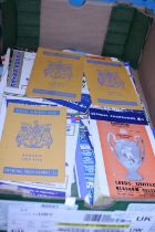 A large quantity of assorted football programmes from 1950's onwards including Leeds United,
