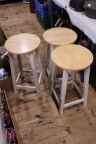 Three bar stools, shipping unavailable