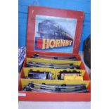 A vintage Hornby clockwork train set