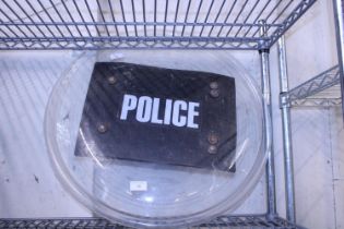 A Police riot shield, shipping unavailable