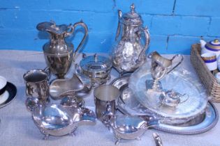 A job lot of assorted good quality silver plated ware