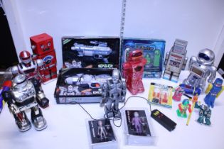 A selection of Robot/Space toys