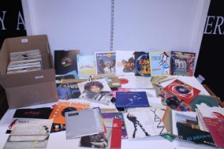 A large selection of assorted 7" singles