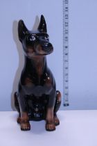 A ceramic dog figurine h35cm
