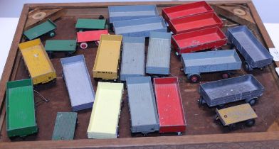 A selection of Dinky die-cast trailers