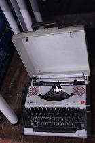 A vintage Olympia portable typewriter