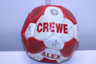 A signed Crewe Alexandra football