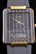 A men's Tissot Two Timer multifunction quartz wrist watch in working order