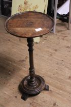 A antique mahogany wine table h62cm, shipping unavailable