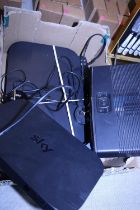A box of satellite TV boxes etc (untested)