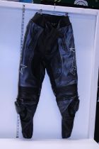 A pair of RST leather ladies motorbike trousers size 12
