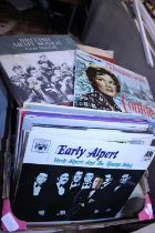 A job lot of mixed genre LP records and other