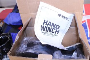 A new boxed hand whinch