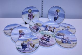 A job lot of Royal Worcester collectors plates entitled 'One Glorious Summer'