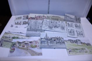 A selection of locally themed prints of Leeds