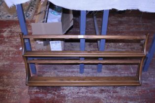 A vintage mid-century Ercol plate rack, shipping unavailable