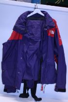 A Northface ski jacket and salopettes XL