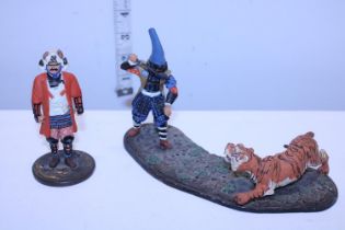 Two collectable base metal figures