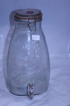 A large Kilner dispenser jar h38cm