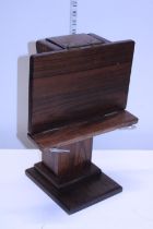 A vintage wooden folding lectern