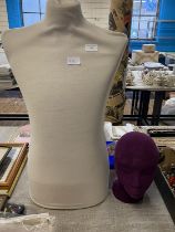 A vintage mannequin torso and head. Collection only