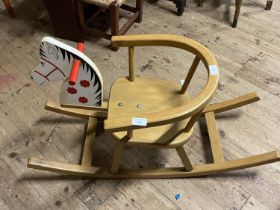 A child's rocking horse seat. Collection only