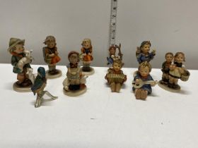 A job lot of West German figures including Goebels