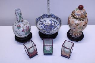 A selection of Oriental ceramics