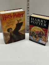Two first edition Harry Potter books