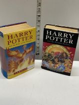 Two first edition Harry Potter books